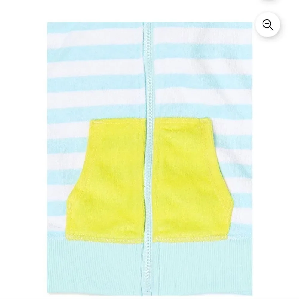 Wonder Nation Baby and Toddler Unisex French Terry Swim Cover Up, 2-Piece